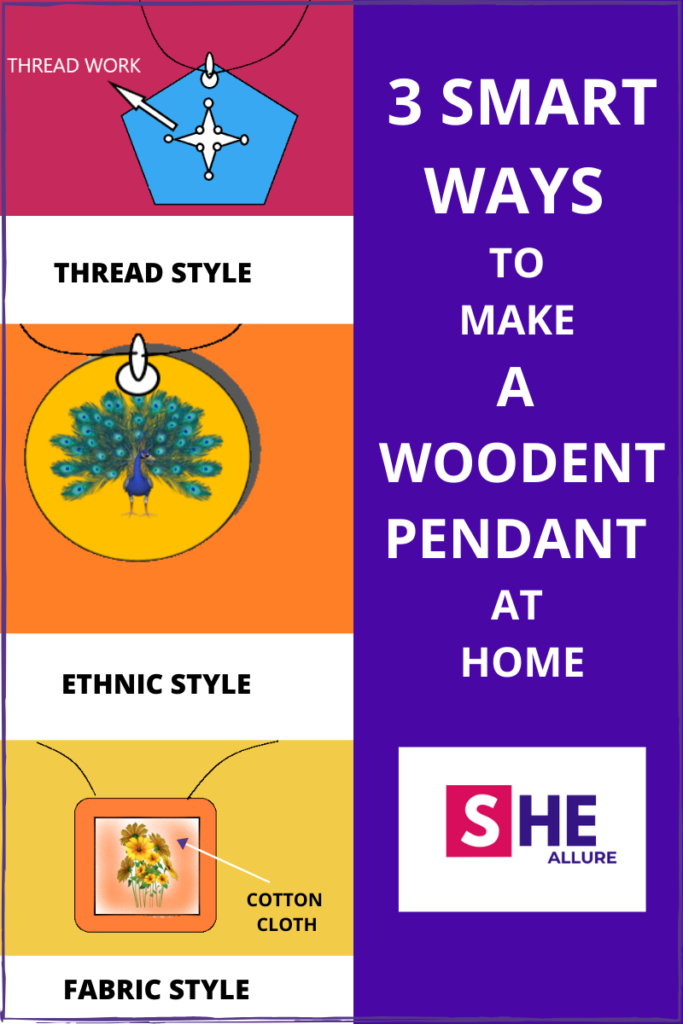 3 Ways to make a wooden pendant at home