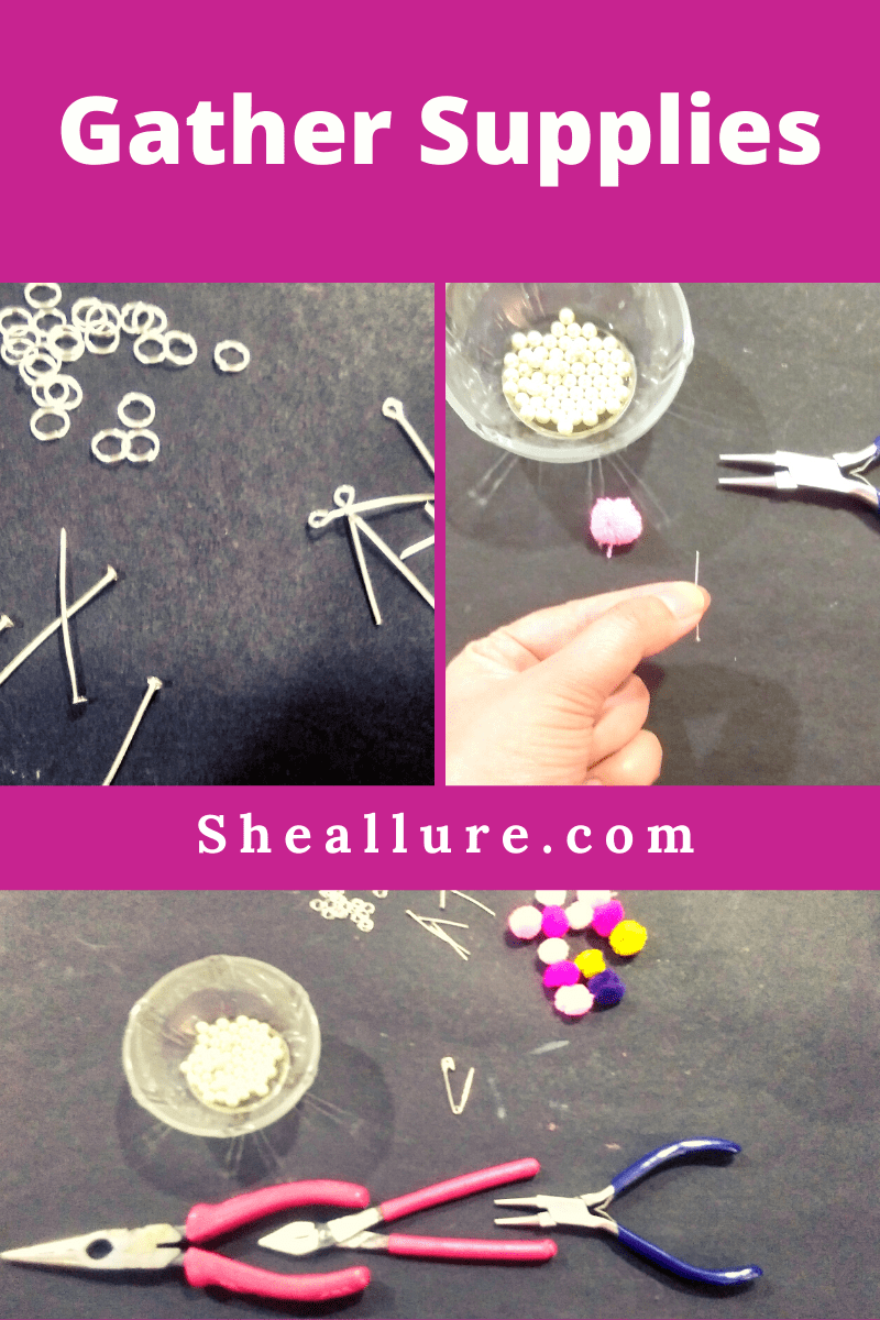 Make an easy safety pin bracelet with these materials